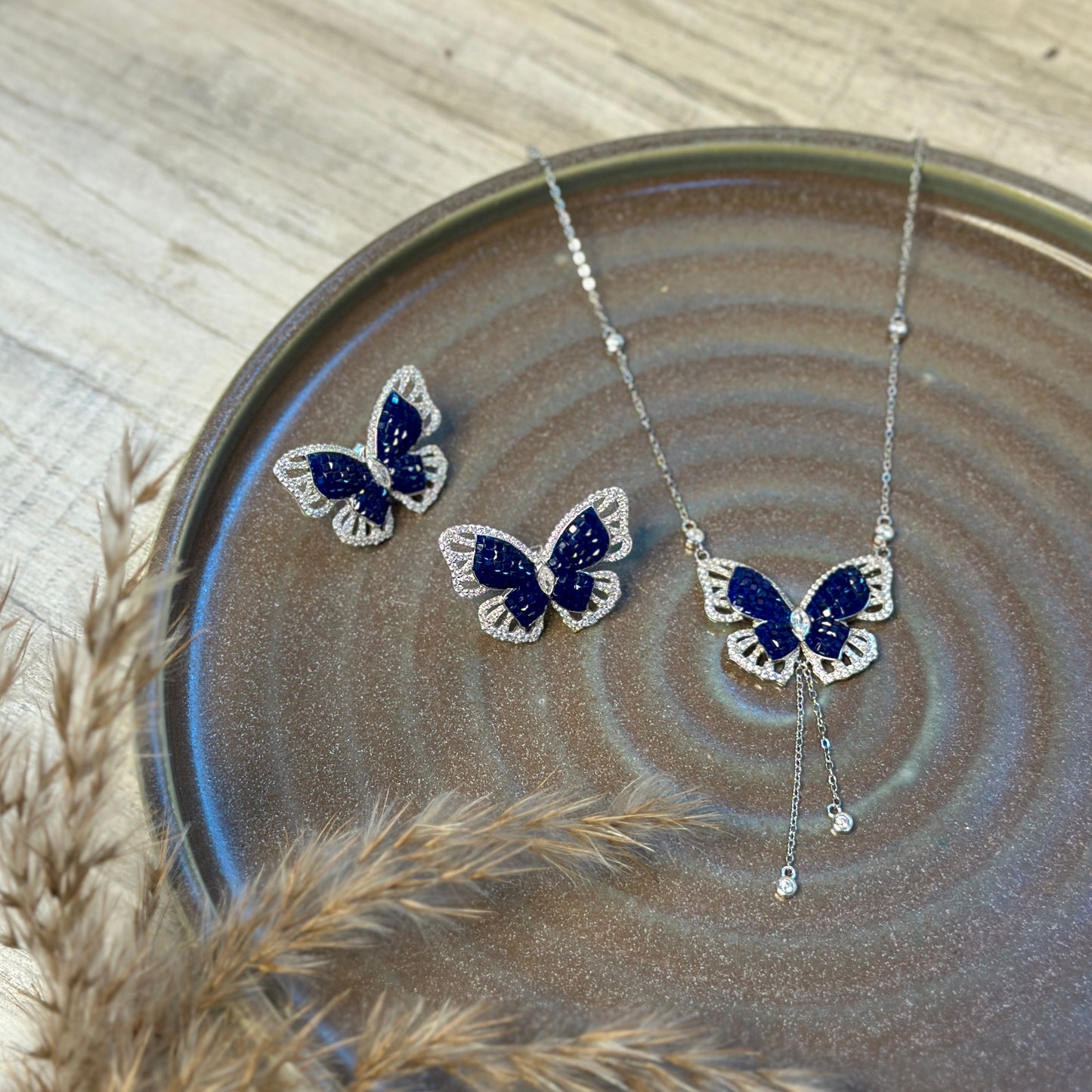 Midnight Monarch Necklace Set