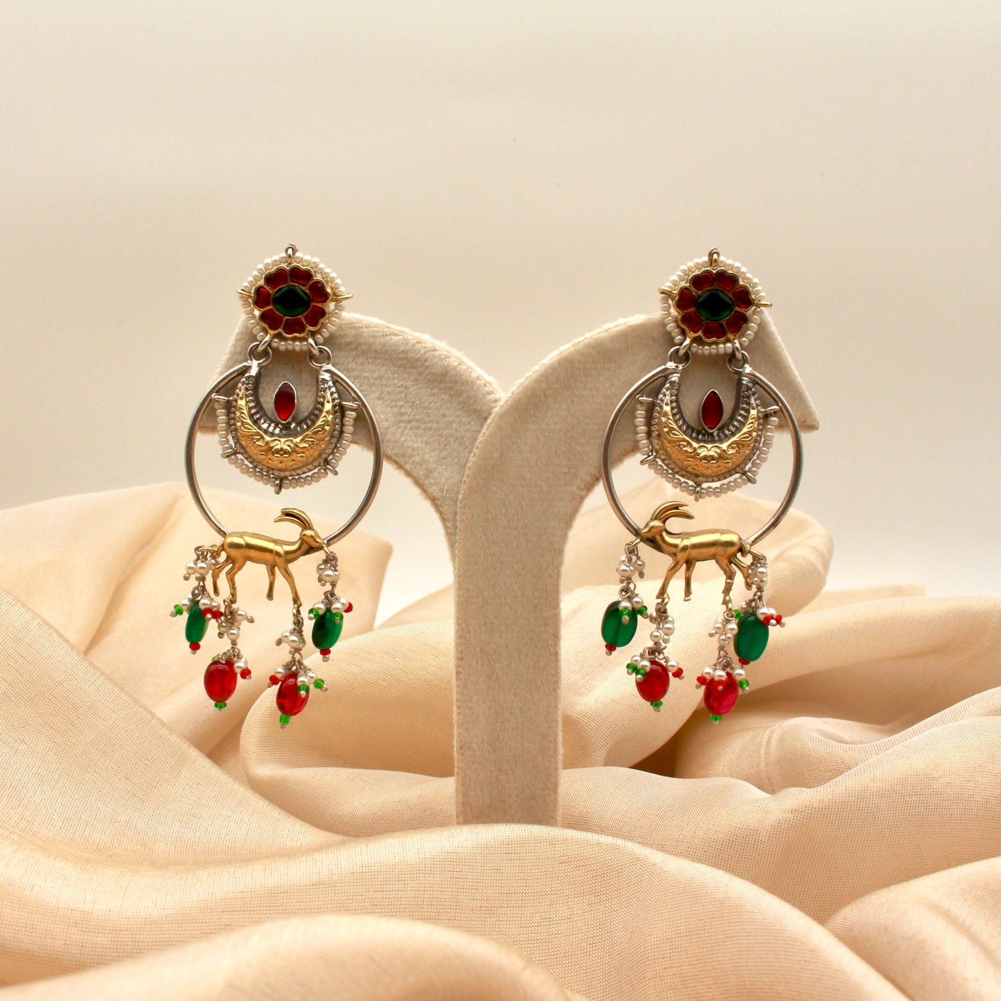 Royal Heritage Deer Jhumkas