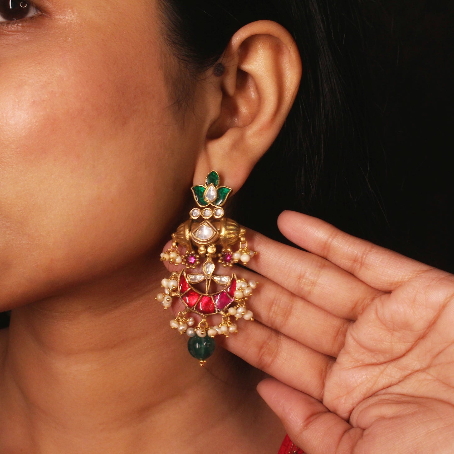 Heritage Kundan Choker Set with Jhumka Earrings