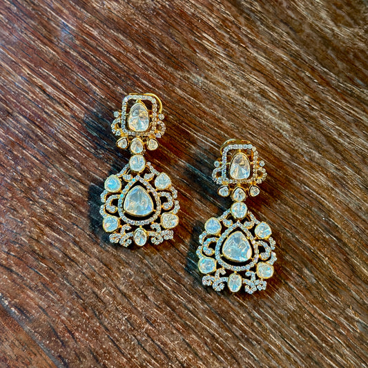 Crystal Vine Drop Earrings