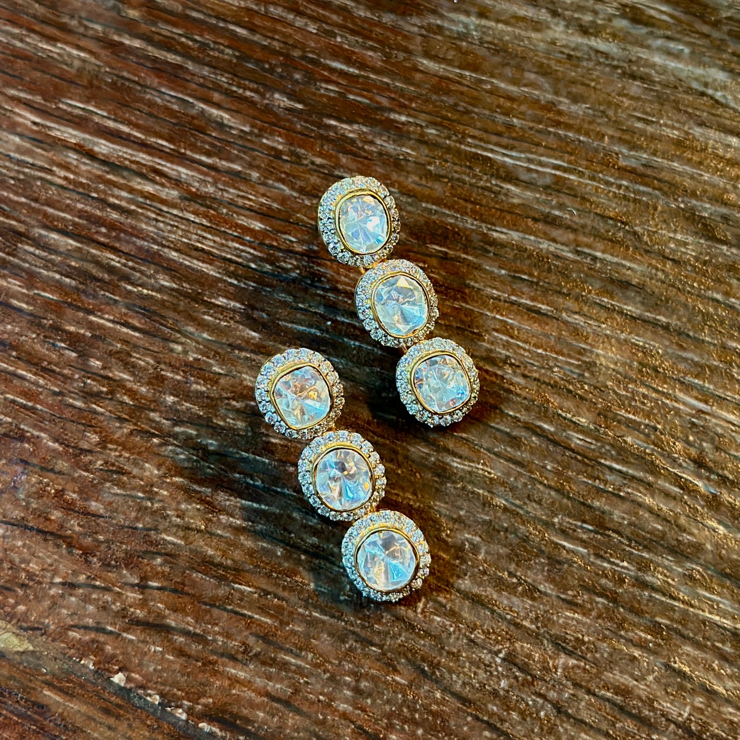Emerald Glow Kundan Drops