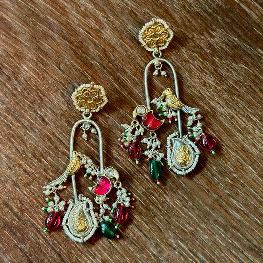 Nature’s Melody Bird Dangler Earrings