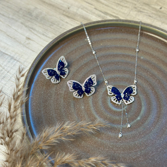 Midnight Monarch Necklace Set