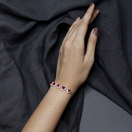 Crimson Heart Aura Bracelet
