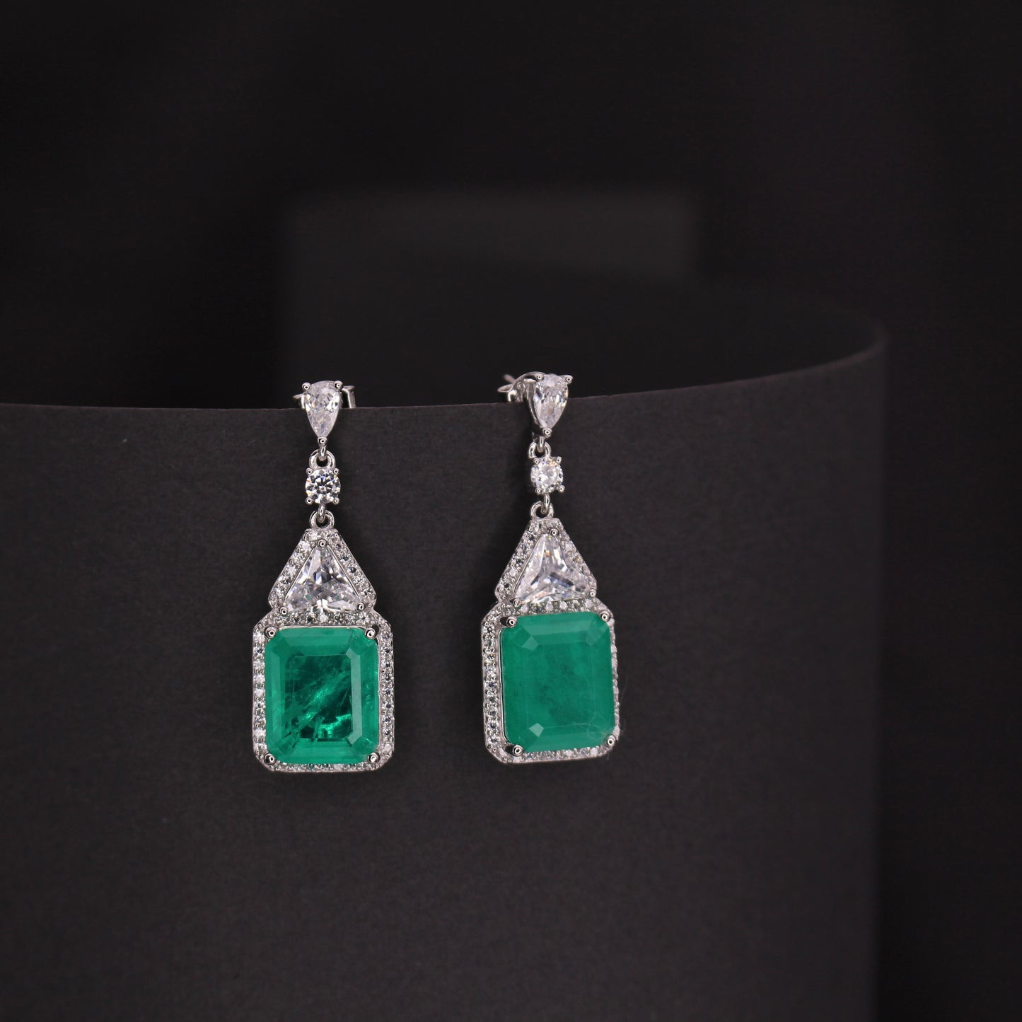 Emerald Empress Silver Drops