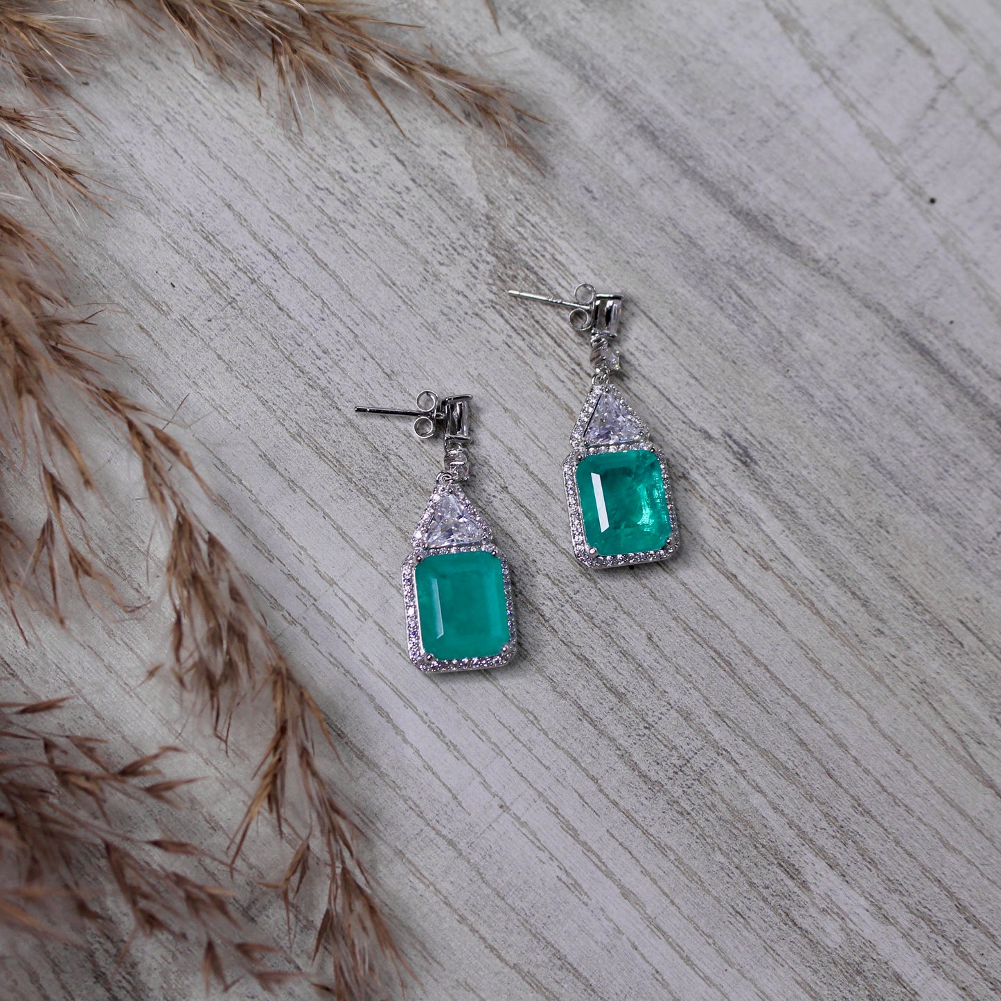 Emerald Empress Silver Drops