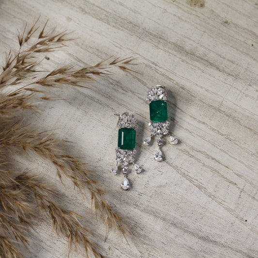 Emerald Cascade Danglers
