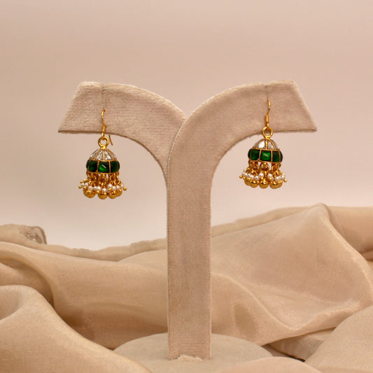 Classic Kundan Jhumkas