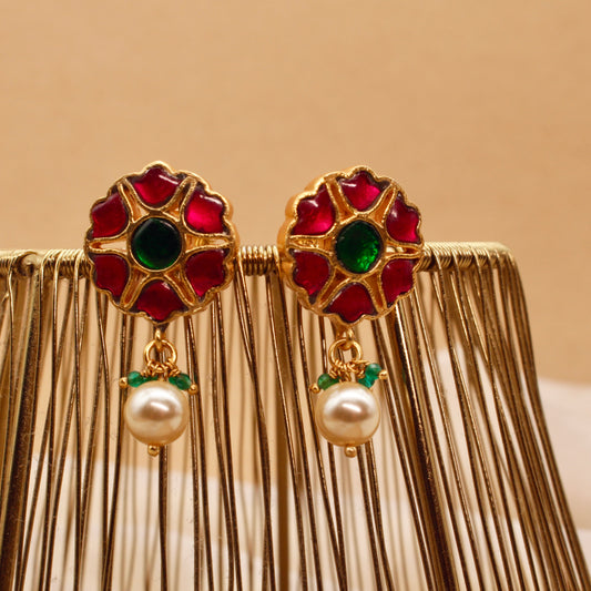 Ruby Blossom Studs