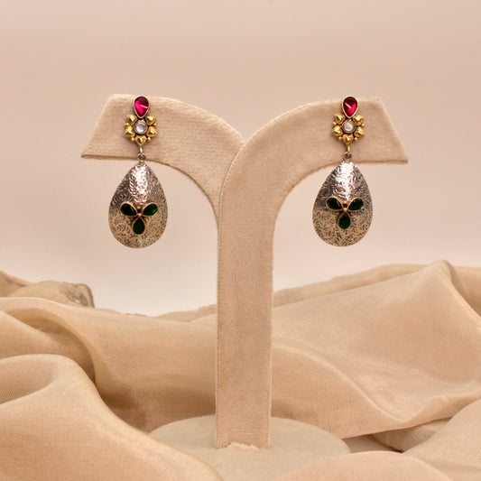 Silver Grace Teardrop Earrings
